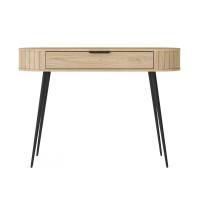 Toaletka z szufladą ryflowana dąb cremona 120 cm 2D1S LAVIA